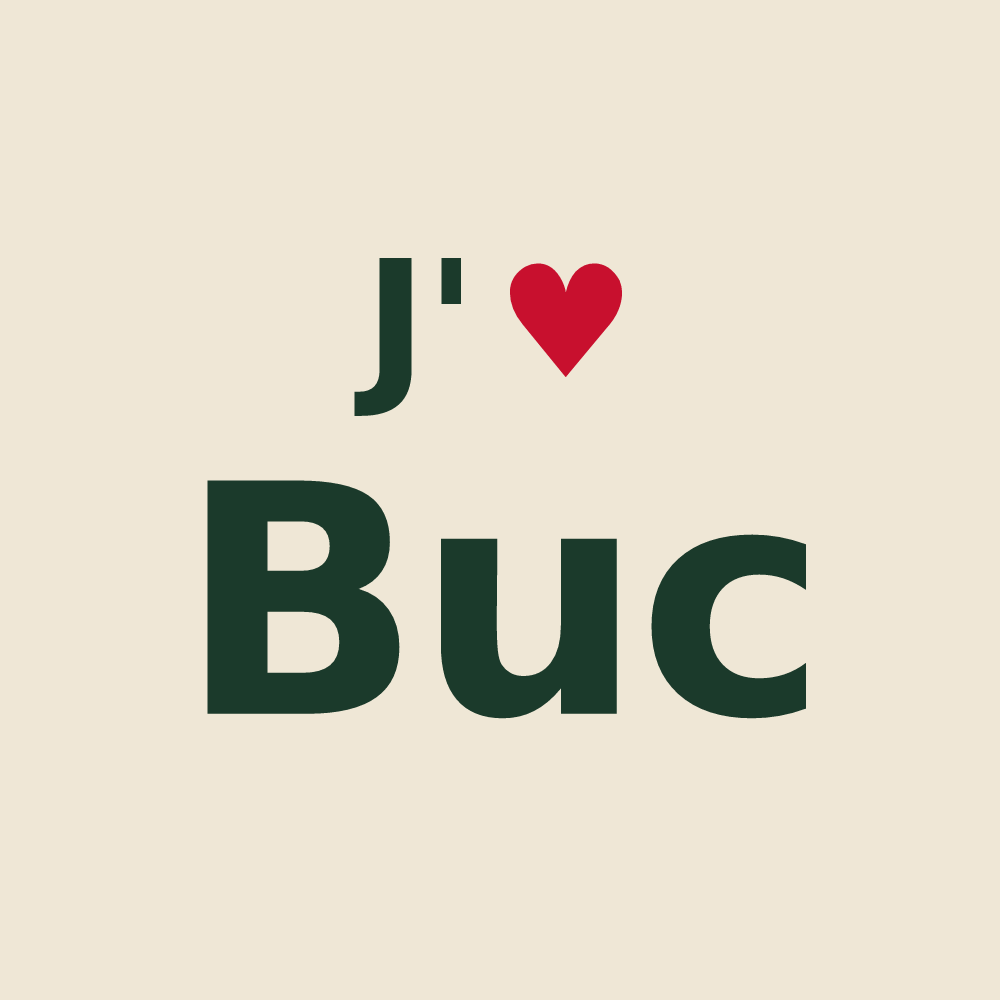 Tote bag personnalisé Buc — design J'aime Buc