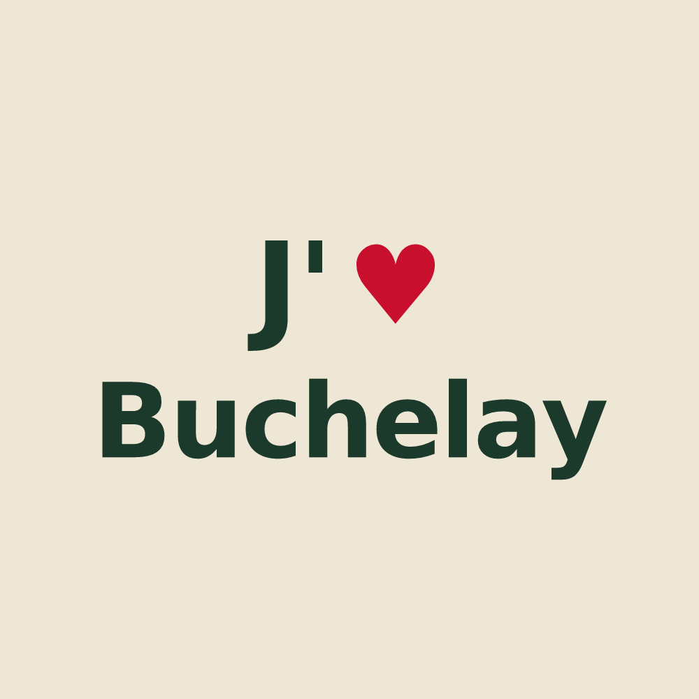 Tote bag personnalisé Buchelay — design J'aime Buchelay