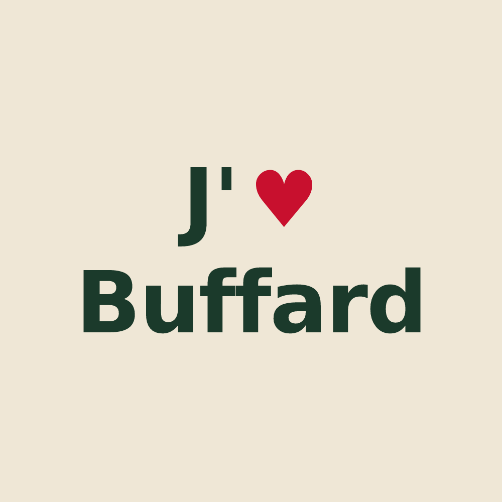 Tote bag personnalisé Buffard — design J'aime Buffard