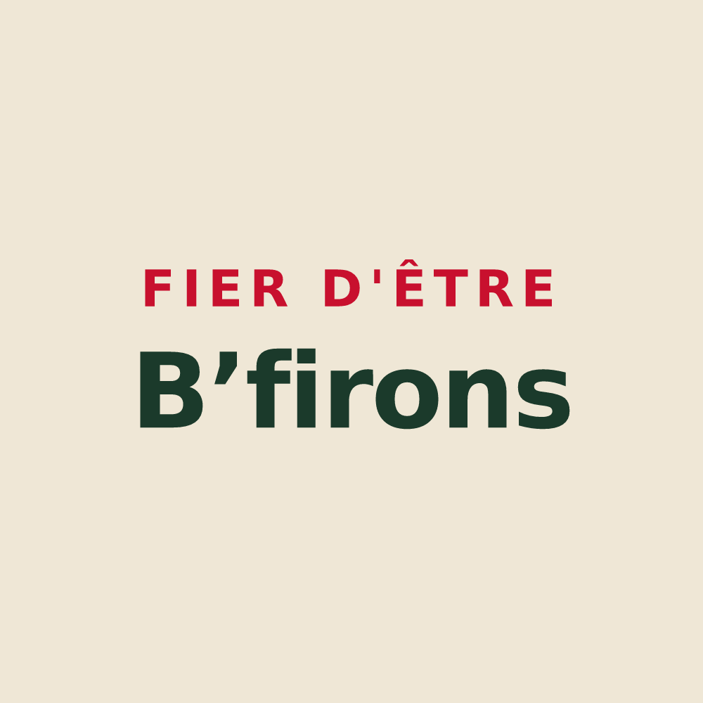 Tote bag « Fier d'être B’firons » — design pour Buffières