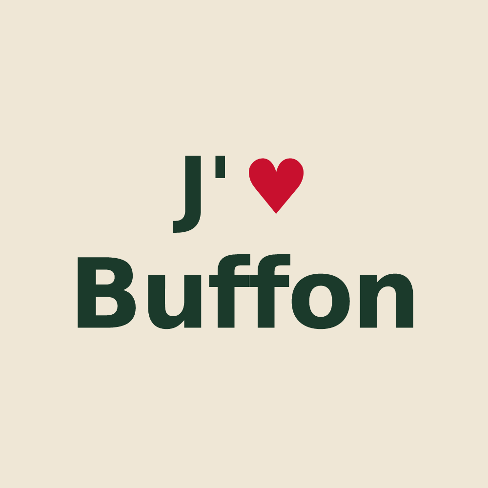 Tote bag personnalisé Buffon — design J'aime Buffon