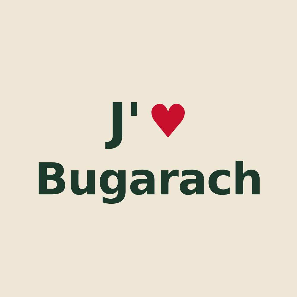 Tote bag personnalisé Bugarach — design J'aime Bugarach