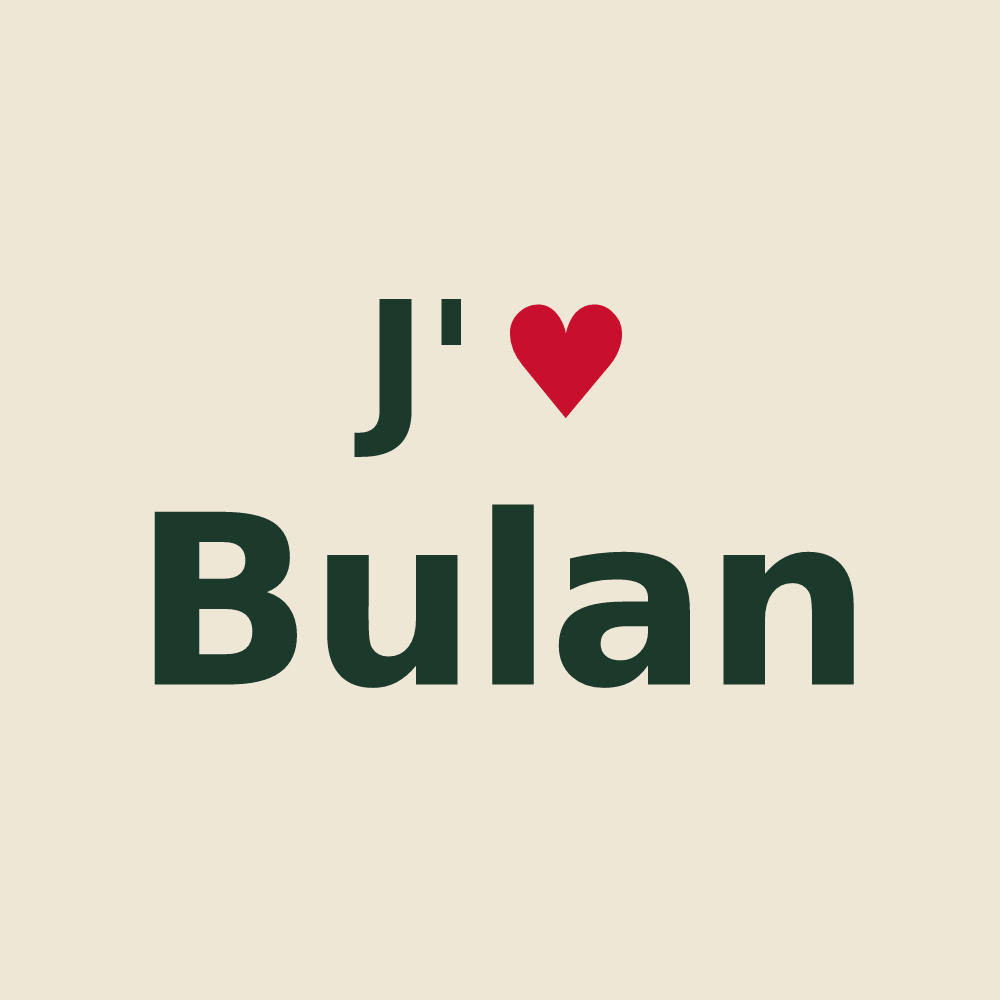 Tote bag personnalisé Bulan — design J'aime Bulan