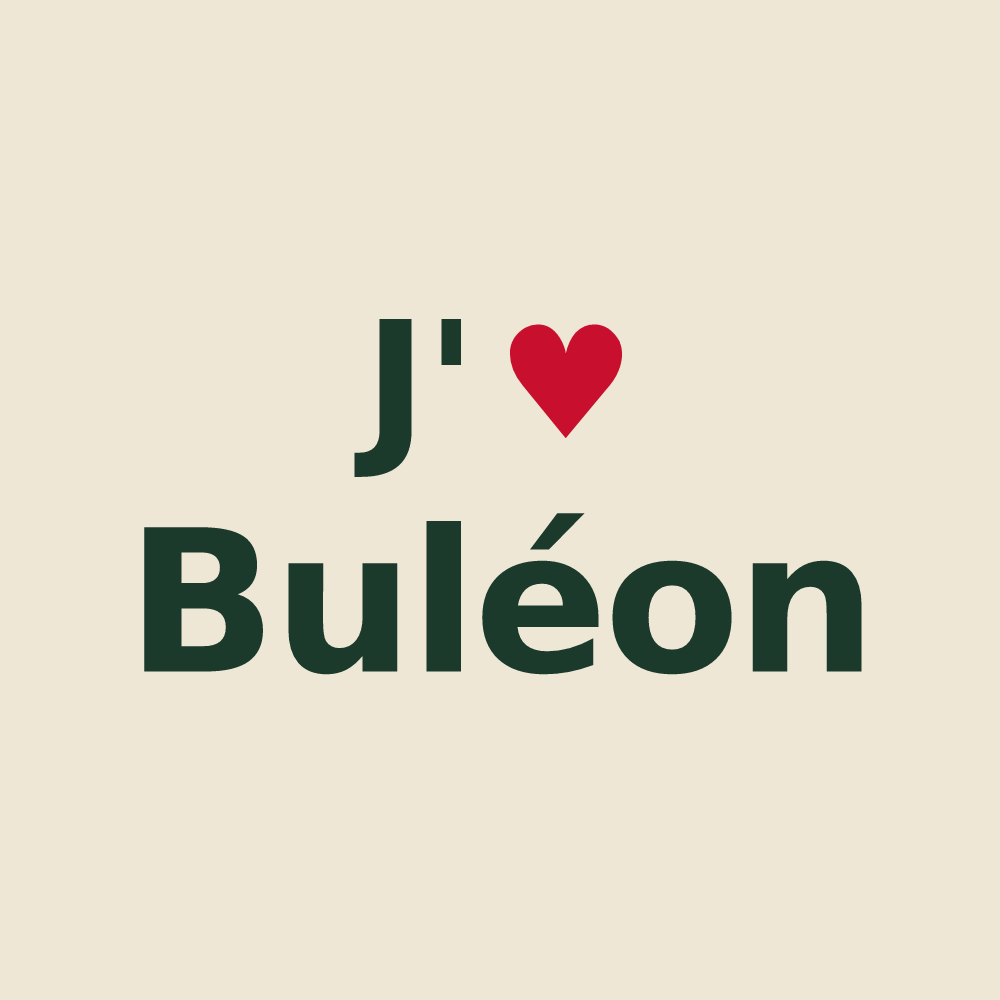 Tote bag personnalisé Buléon — design J'aime Buléon
