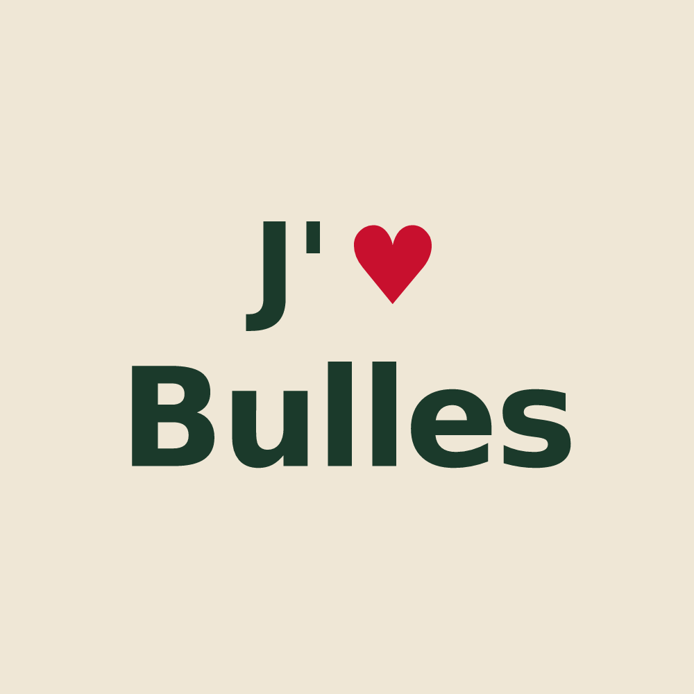 Tote bag personnalisé Bulles — design J'aime Bulles