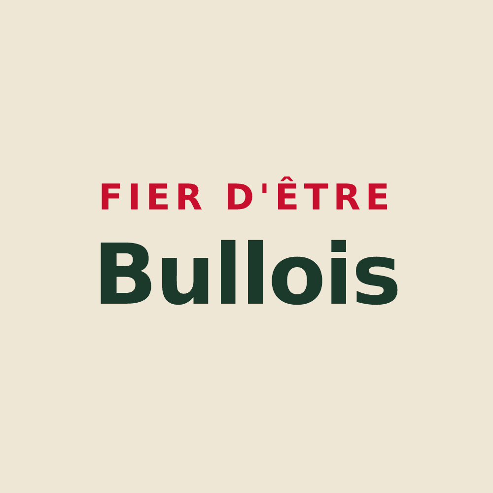 Tote bag « Fier d'être Bullois » — design pour Bulles