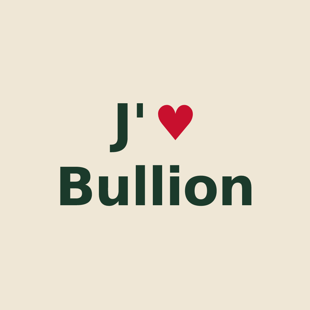 Tote bag personnalisé Bullion — design J'aime Bullion
