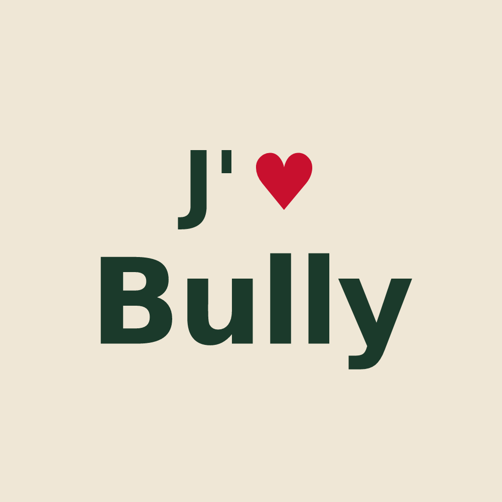 Tote bag personnalisé Bully — design J'aime Bully