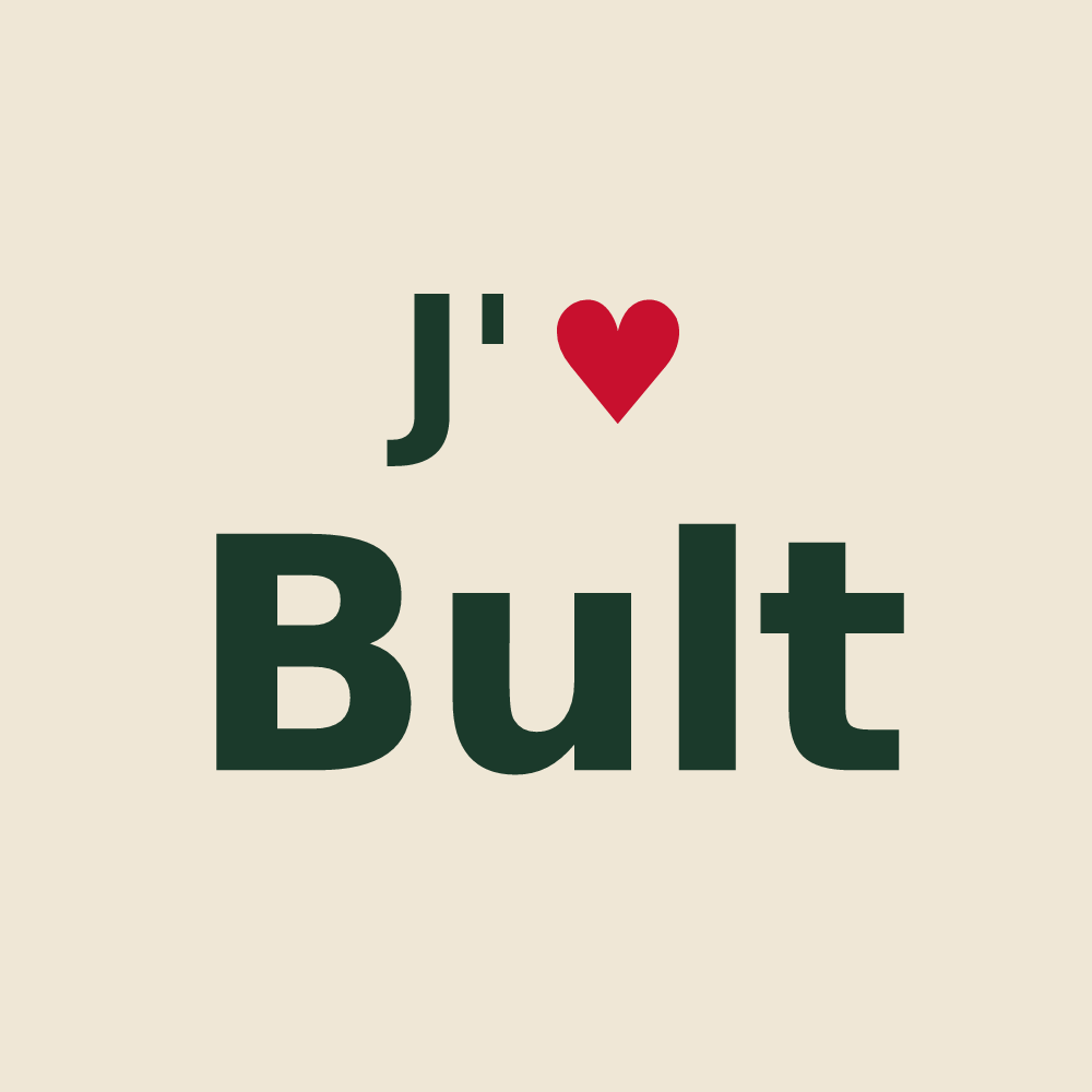 Tote bag personnalisé Bult — design J'aime Bult