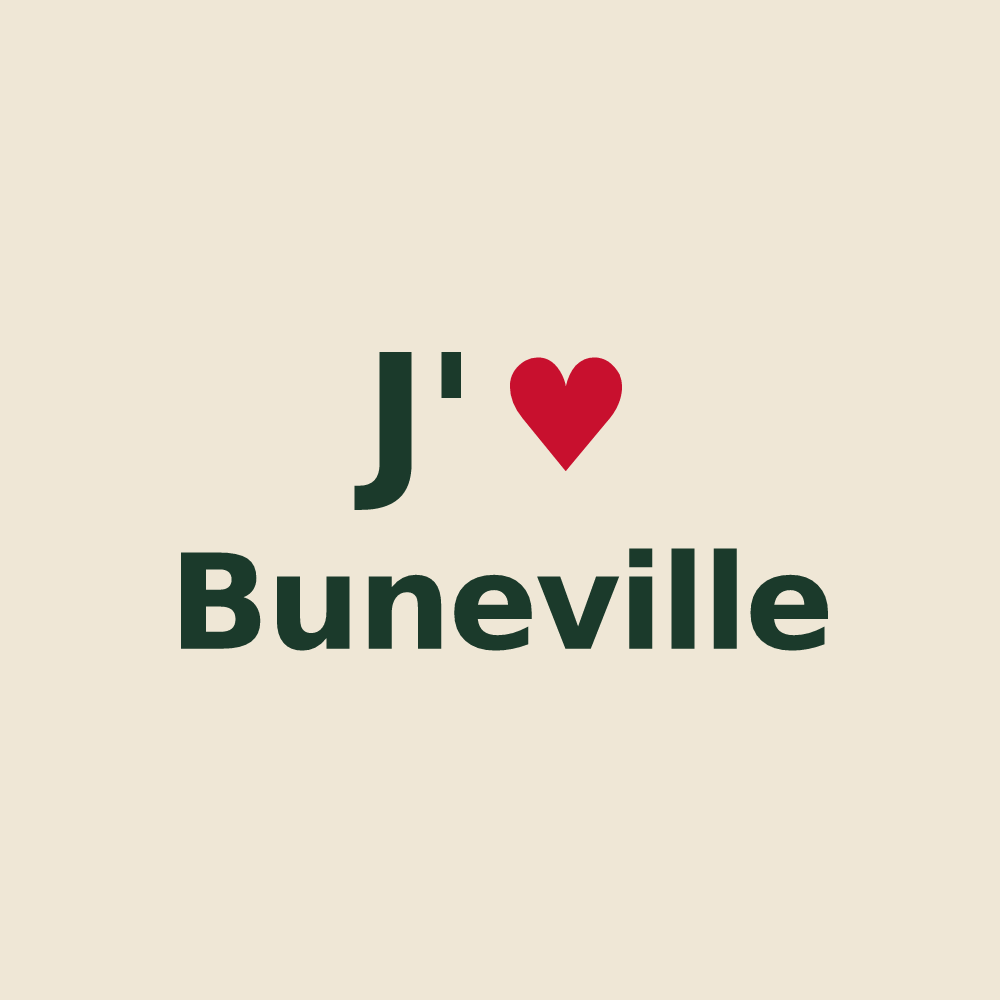 Tote bag personnalisé Buneville — design J'aime Buneville