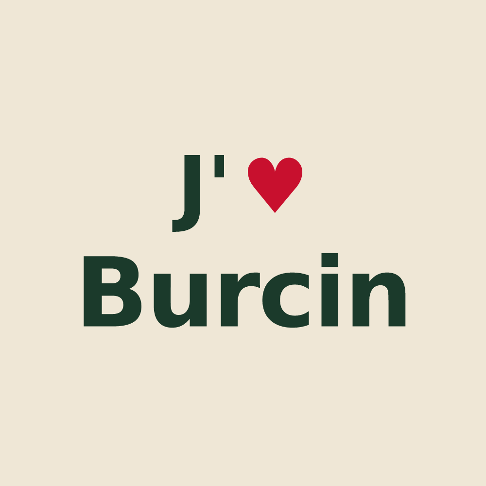 Tote bag personnalisé Burcin — design J'aime Burcin