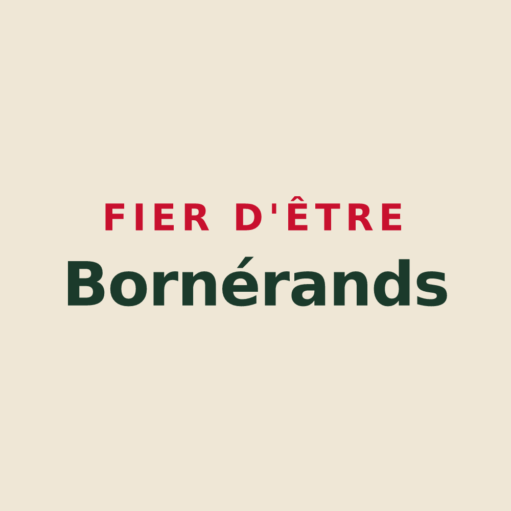 Tote bag « Fier d'être Bornérands » — design pour Burdignin