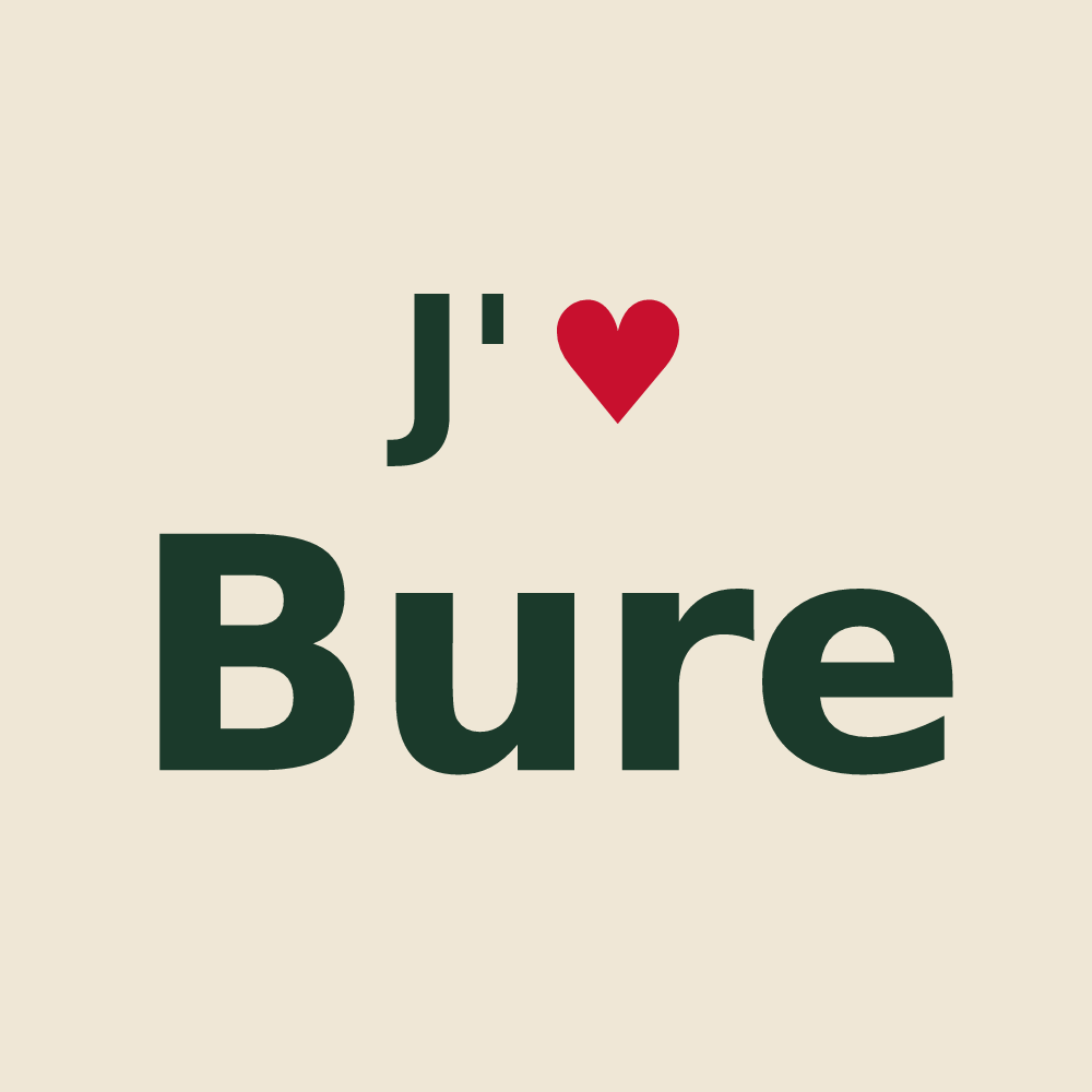 Tote bag personnalisé Bure — design J'aime Bure