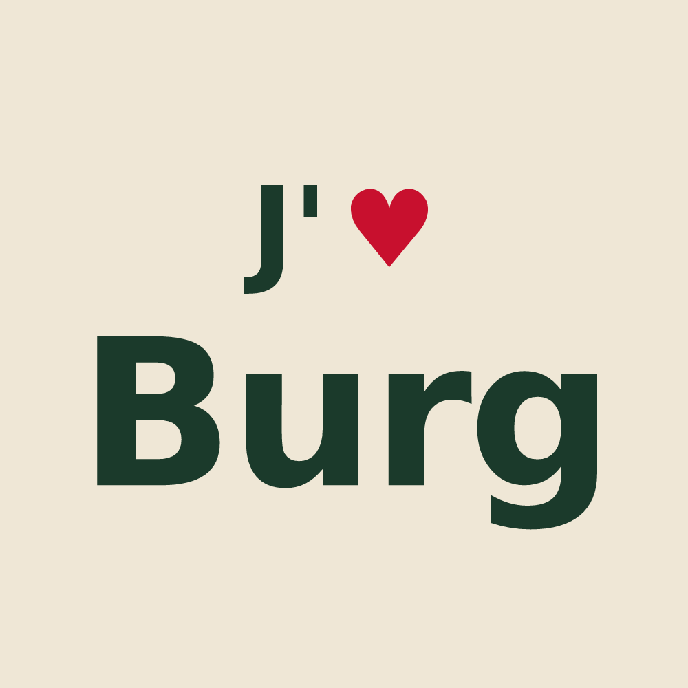 Tote bag personnalisé Burg — design J'aime Burg