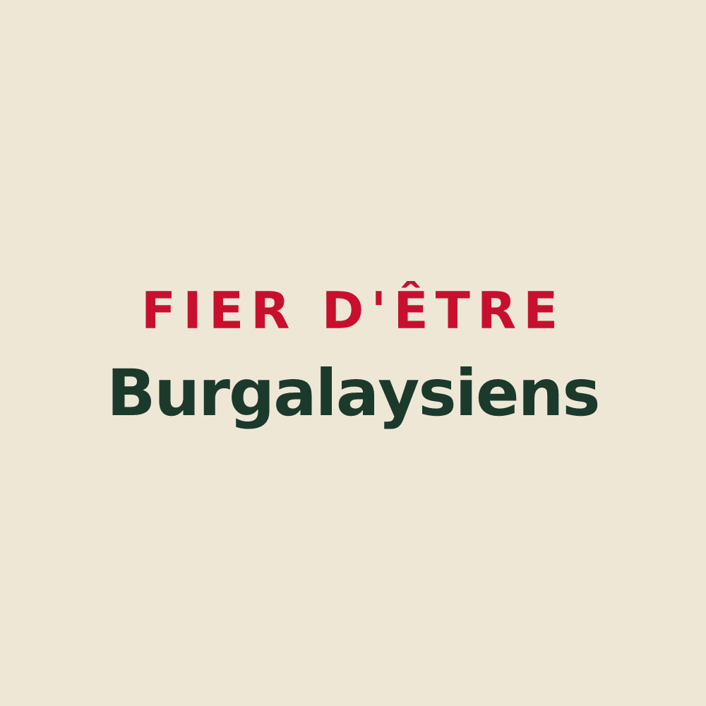 Tote bag « Fier d'être Burgalaysiens » — design pour Burgalays