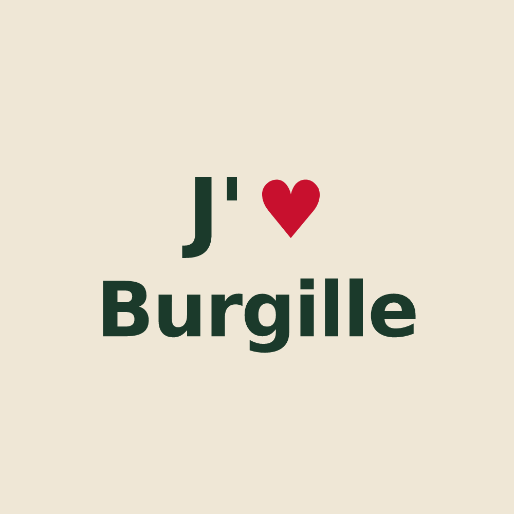 Tote bag personnalisé Burgille — design J'aime Burgille