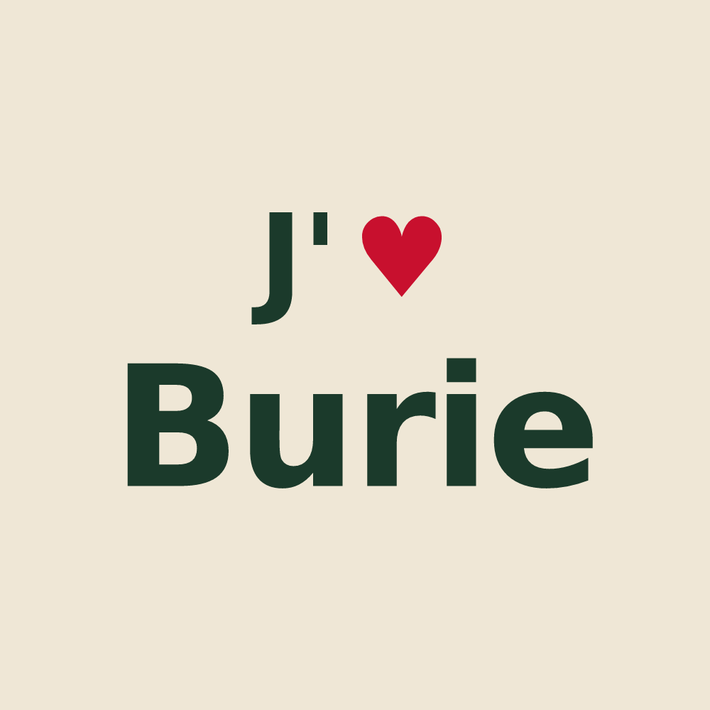 Tote bag personnalisé Burie — design J'aime Burie
