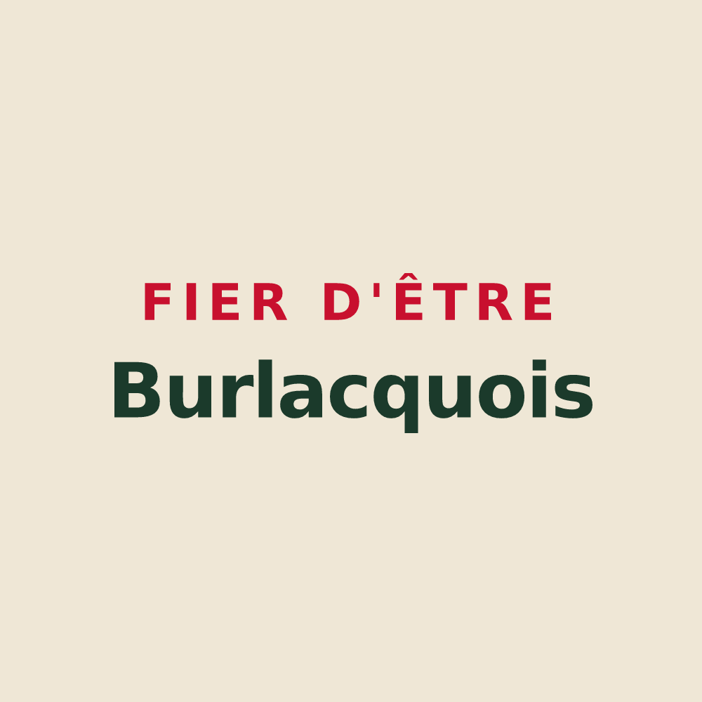 Tote bag « Fier d'être Burlacquois » — design pour Burlats