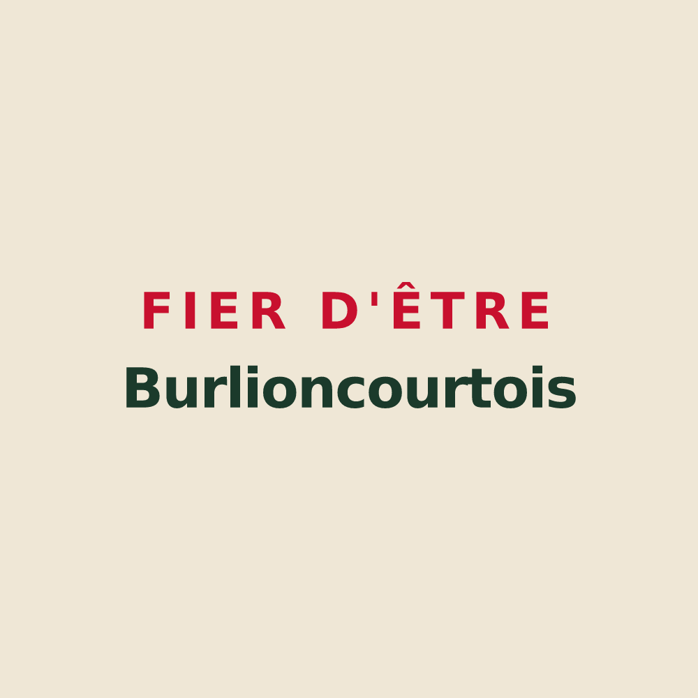 Tote bag « Fier d'être Burlioncourtois » — design pour Burlioncourt