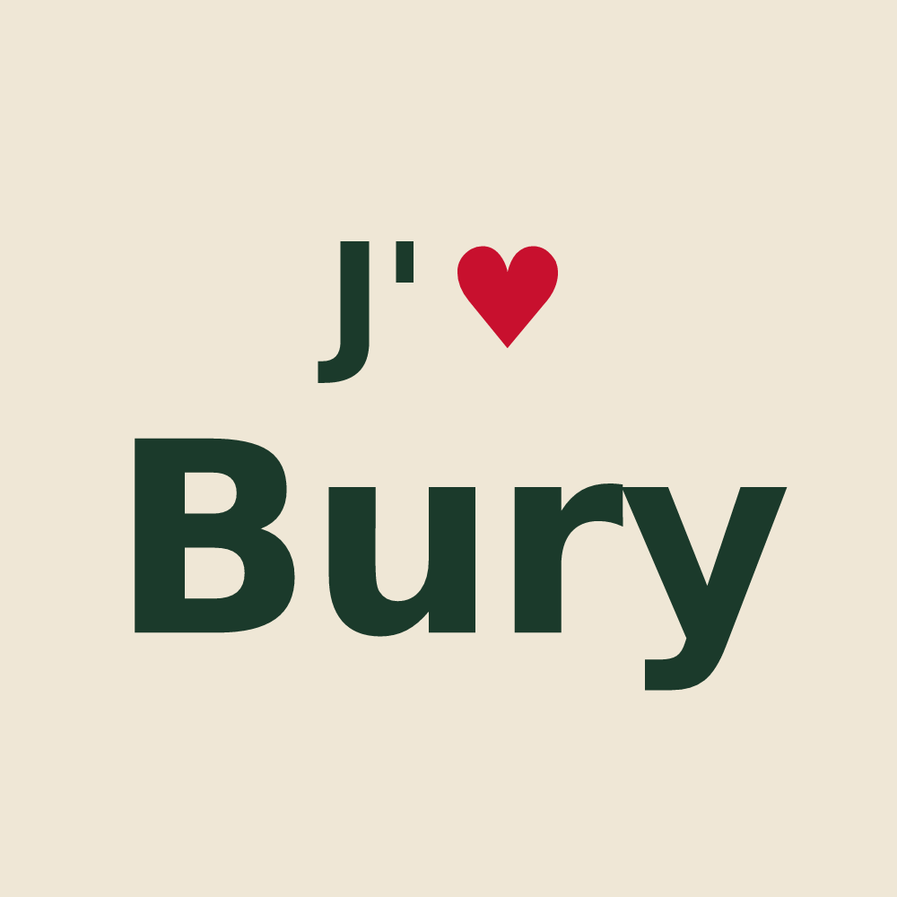 Tote bag personnalisé Bury — design J'aime Bury