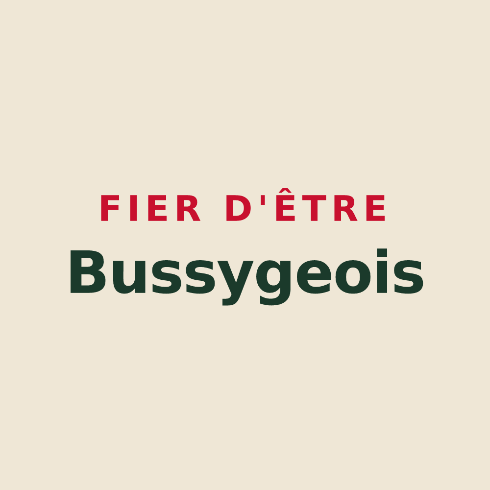 Tote bag « Fier d'être Bussygeois » — design pour Bussy-Albieux