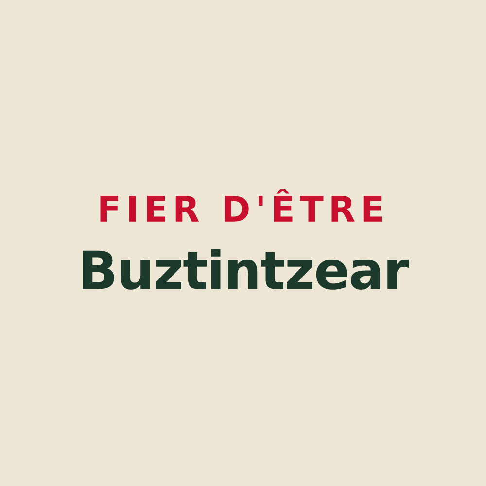 Tote bag « Fier d'être Buztintzear » — design pour Bustince-Iriberry