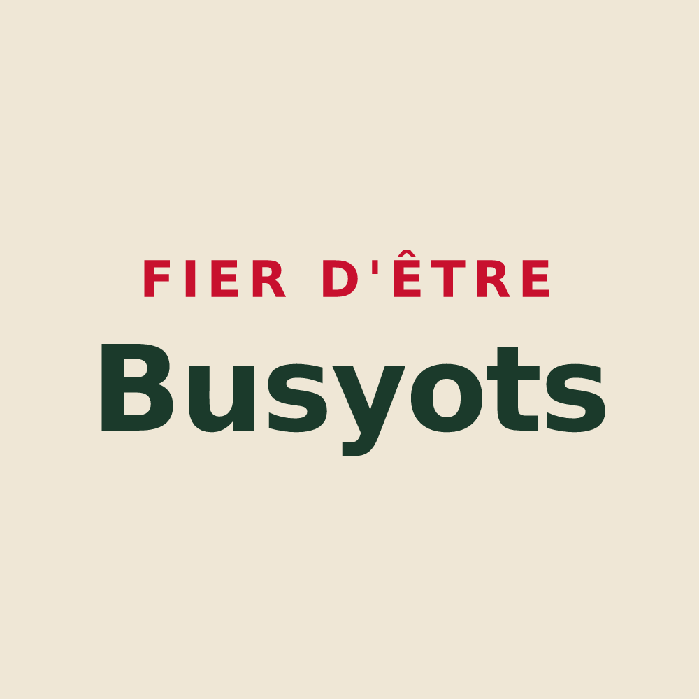 Tote bag « Fier d'être Busyots » — design pour Busy
