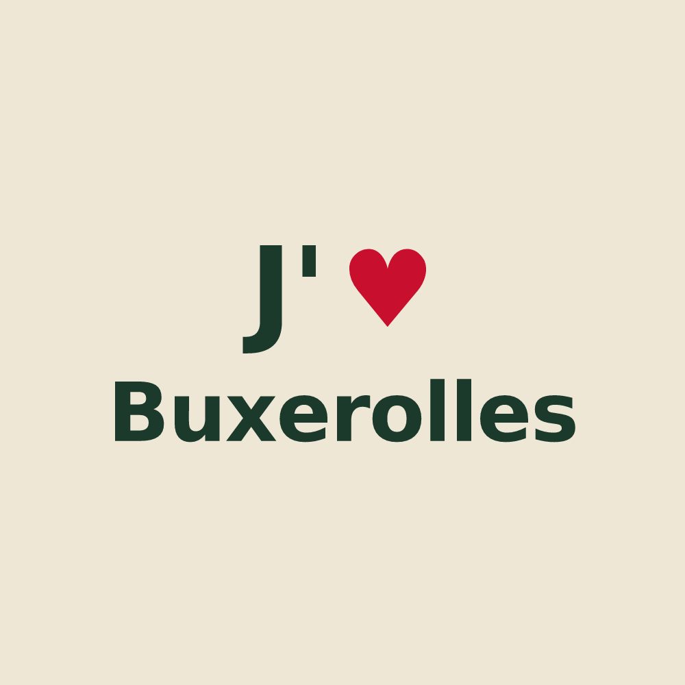 Tote bag personnalisé Buxerolles — design J'aime Buxerolles