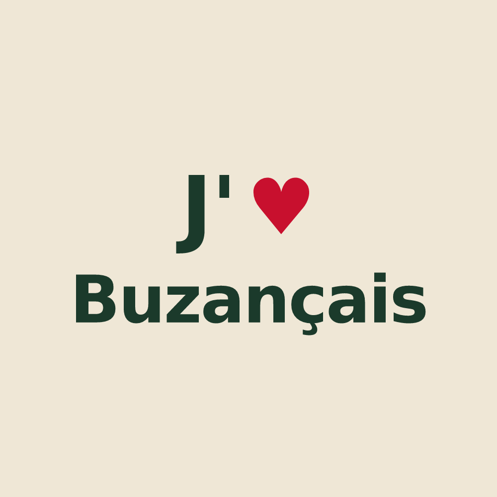 Tote bag personnalisé Buzançais — design J'aime Buzançais