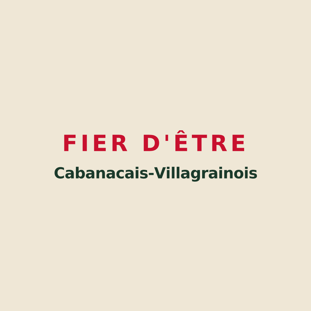 Tote bag « Fier d'être Cabanacais-Villagrainois » — design pour Cabanac-et-Villagrains
