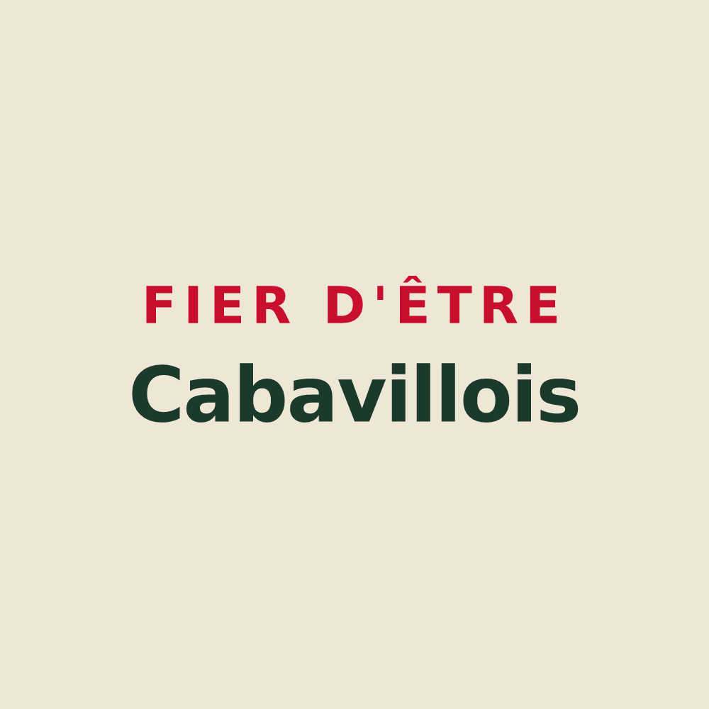 Tote bag « Fier d'être Cabavillois » — design pour Cabanac-Séguenville