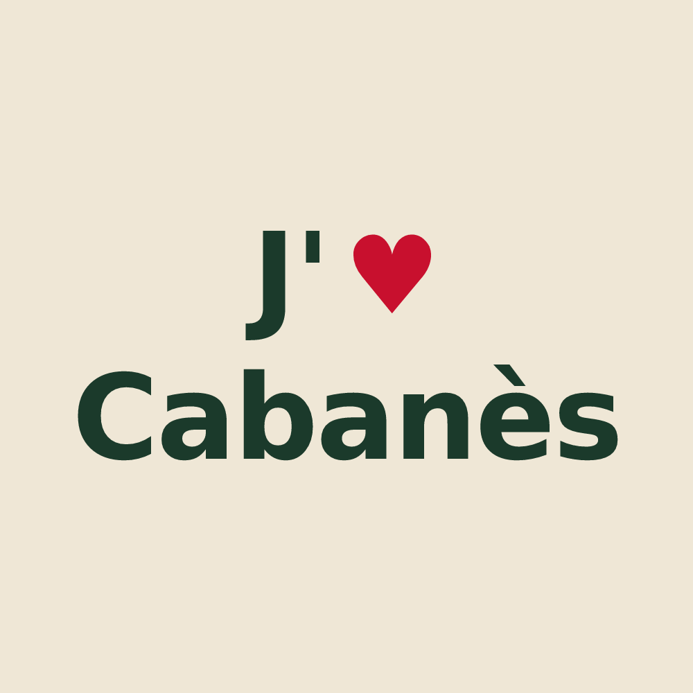 Tote bag personnalisé Cabanès — design J'aime Cabanès