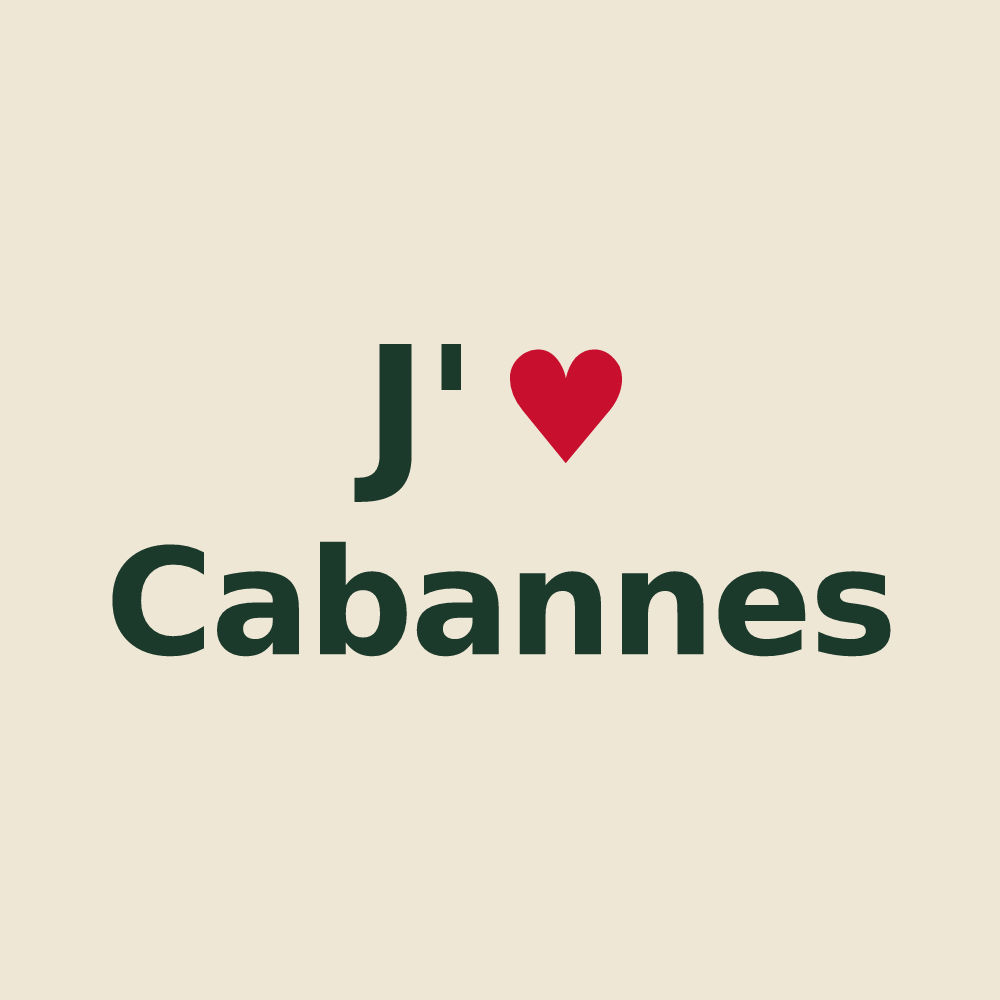 Tote bag personnalisé Cabannes — design J'aime Cabannes