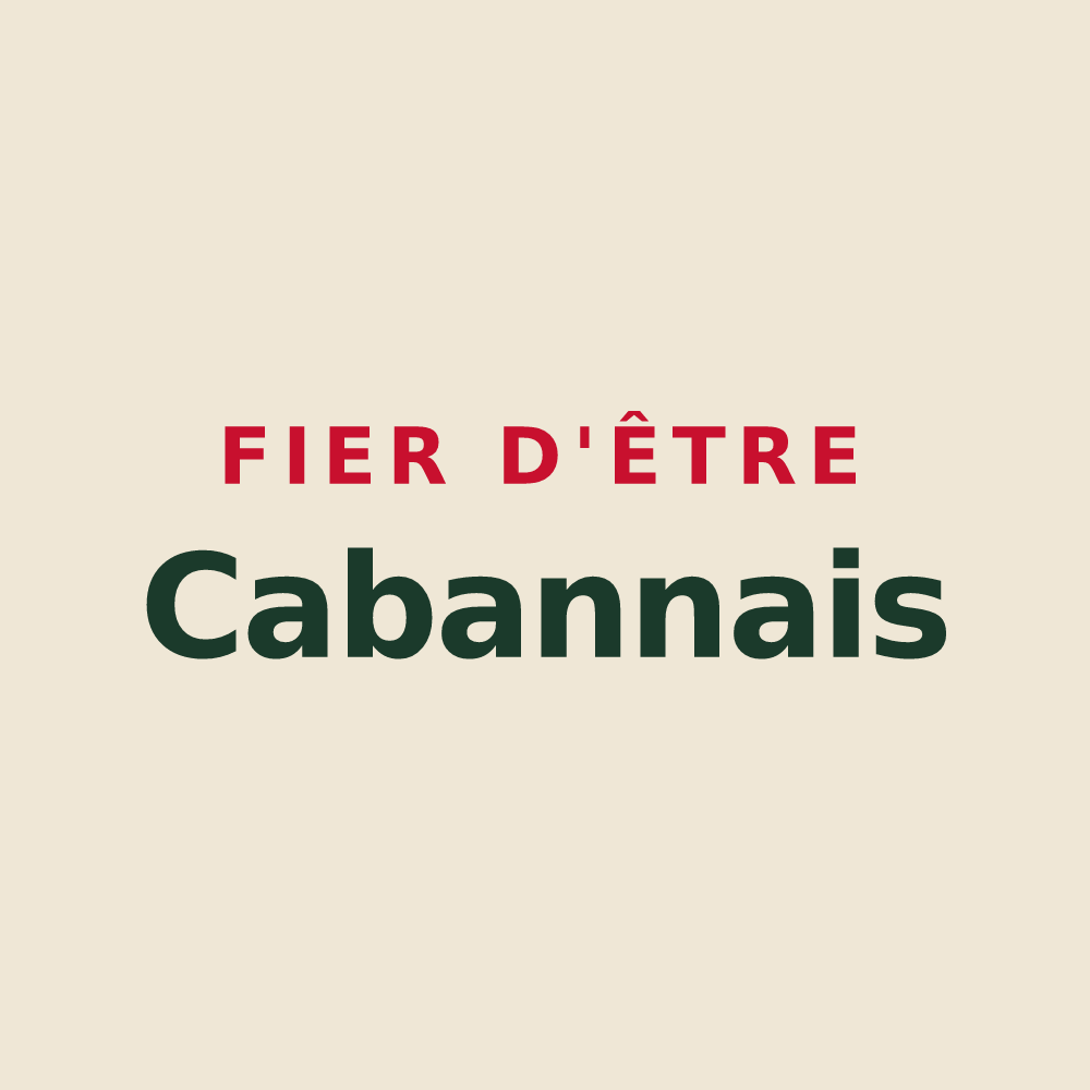 Tote bag « Fier d'être Cabannais » — design pour Cabannes