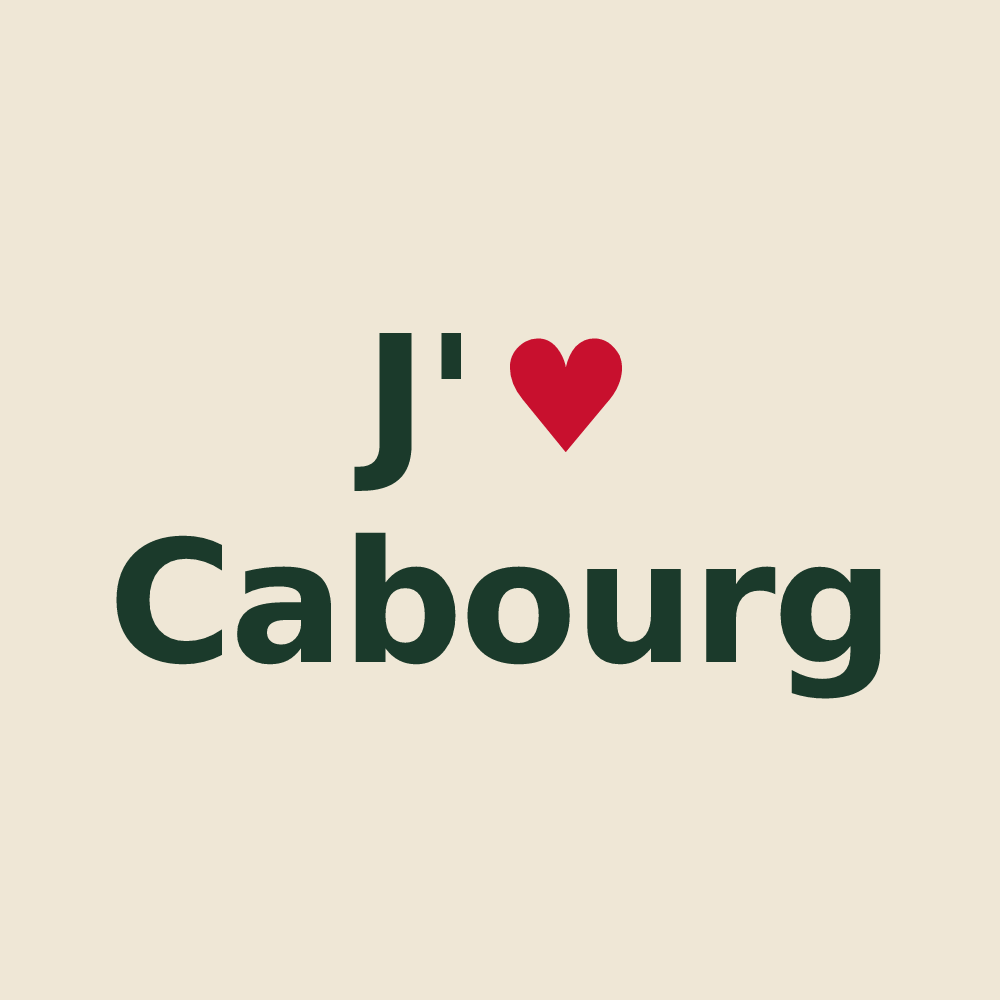Tote bag personnalisé Cabourg — design J'aime Cabourg