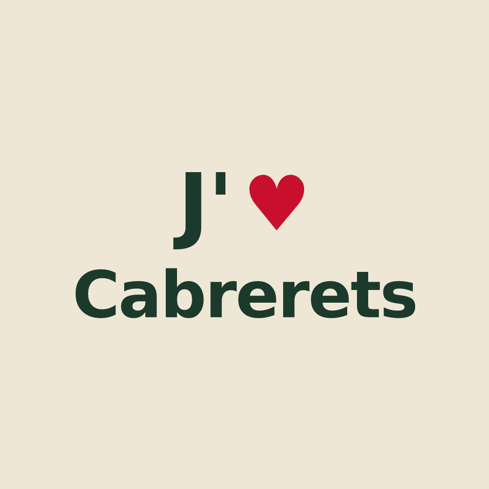 Tote bag personnalisé Cabrerets — design J'aime Cabrerets