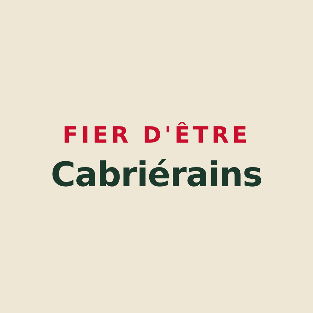 Tote bag « Fier d'être Cabriérains » — design pour Cabrières-d'Aigues