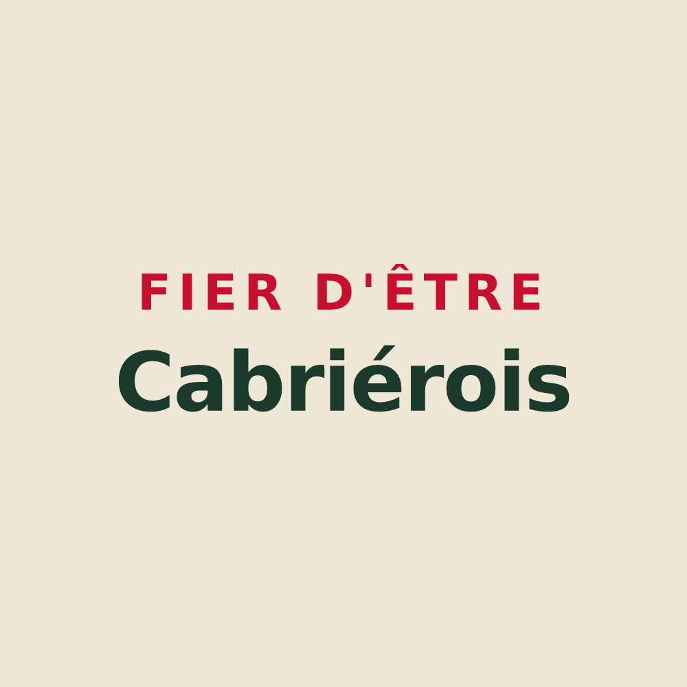 Tote bag « Fier d'être Cabriérois » — design pour Cabrières