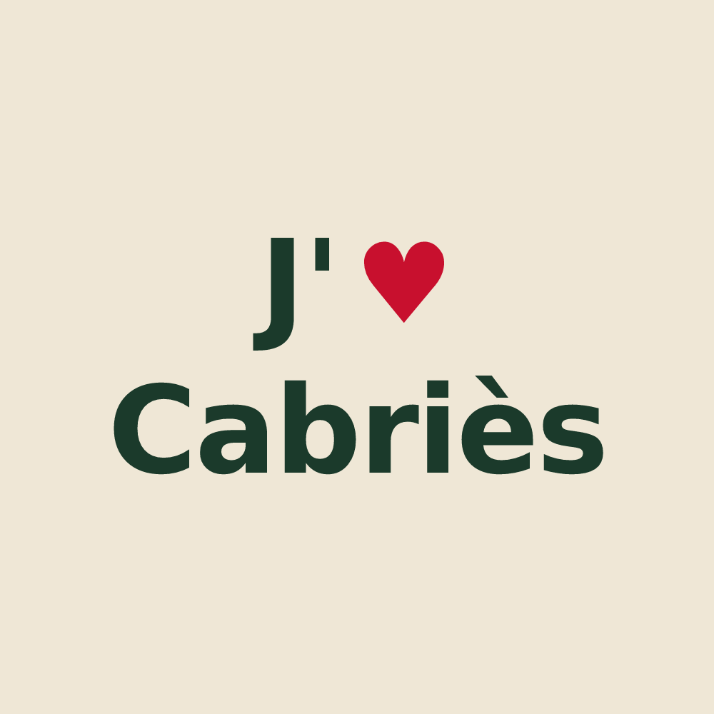 Tote bag personnalisé Cabriès — design J'aime Cabriès