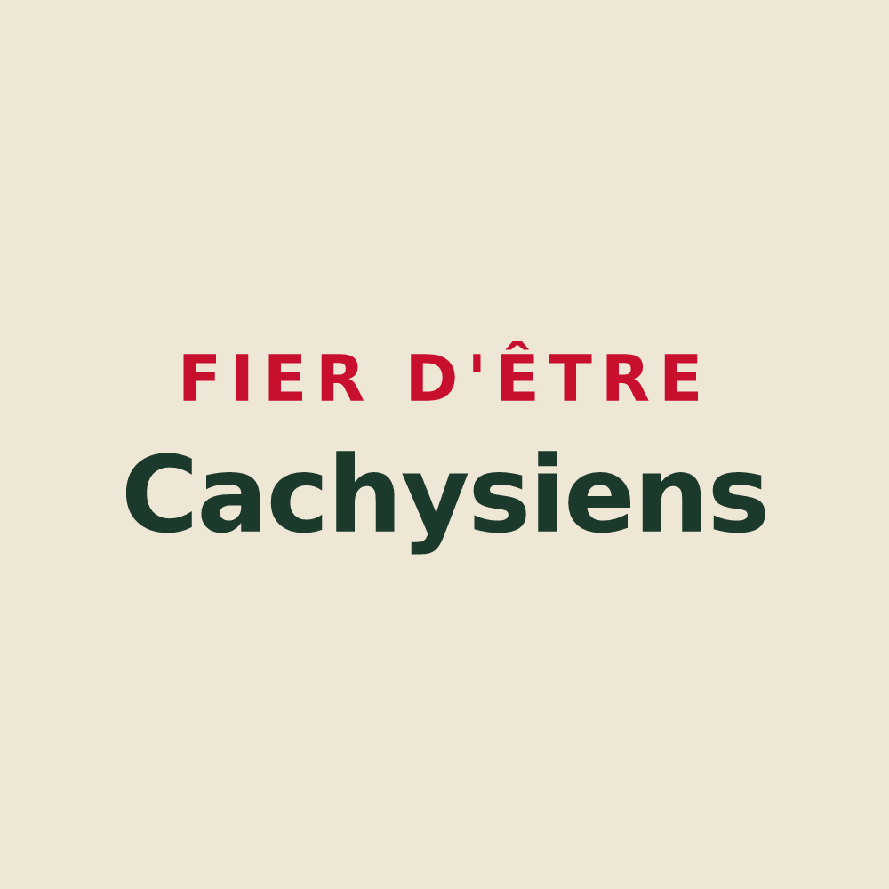 Tote bag « Fier d'être Cachysiens » — design pour Cachy