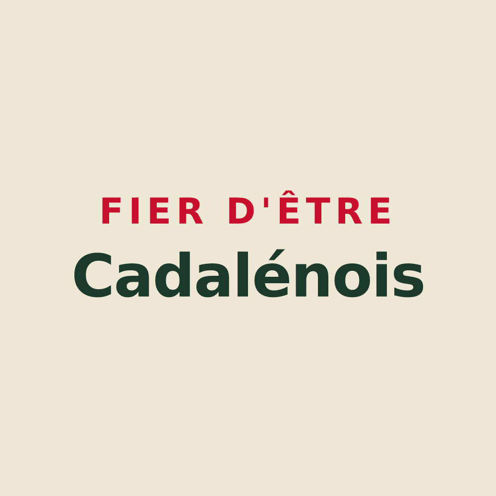 Tote bag « Fier d'être Cadalénois » — design pour Cadalen