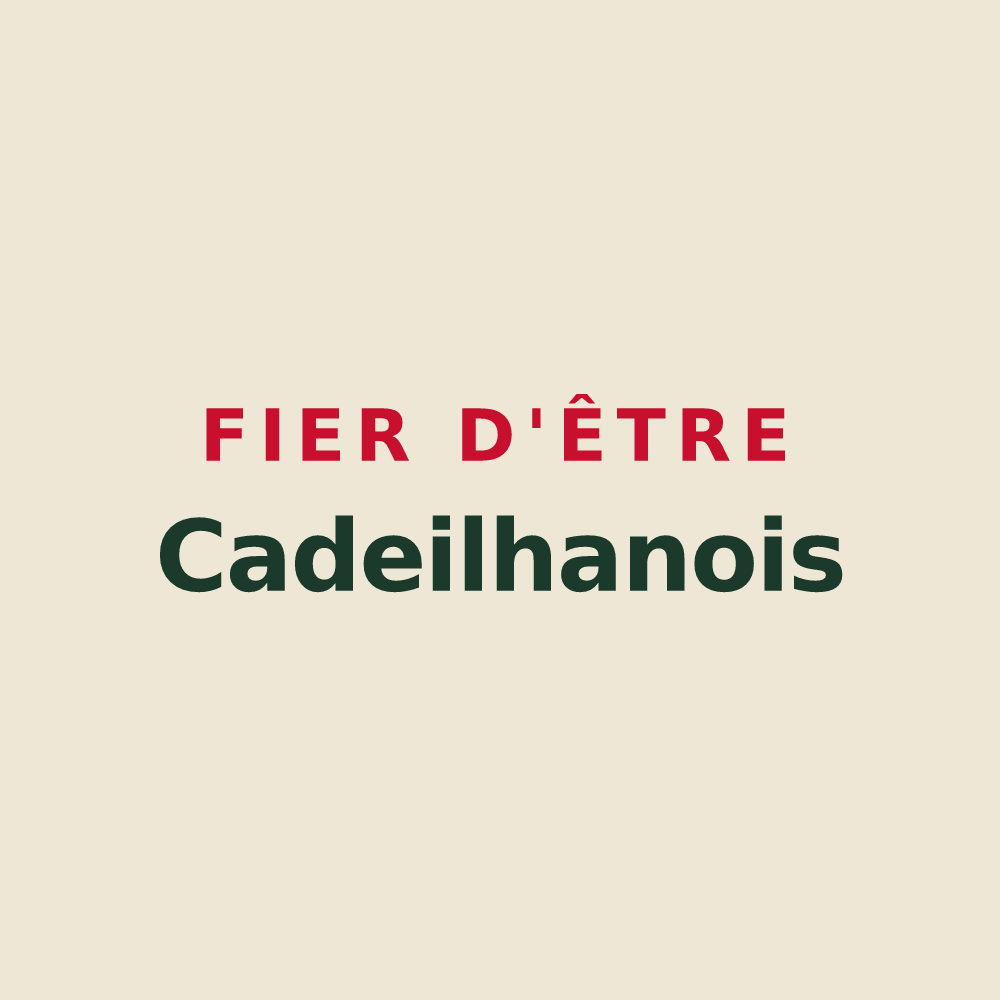 Tote bag « Fier d'être Cadeilhanois » — design pour Cadeilhan-Trachère