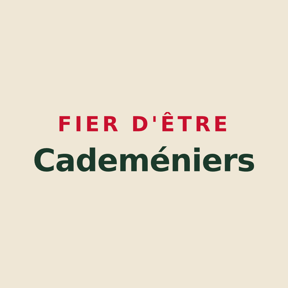 Tote bag « Fier d'être Cademéniers » — design pour Cademène