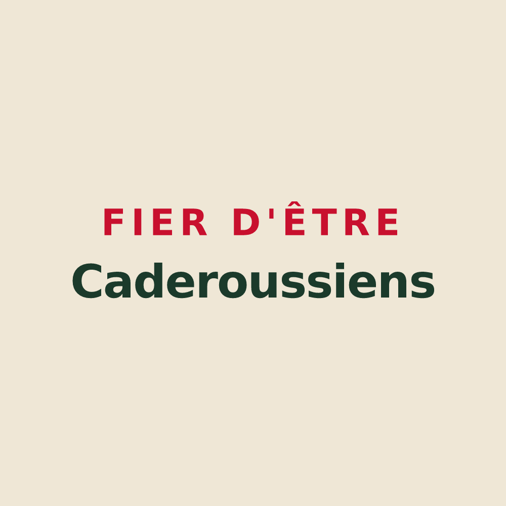 Tote bag « Fier d'être Caderoussiens » — design pour Caderousse