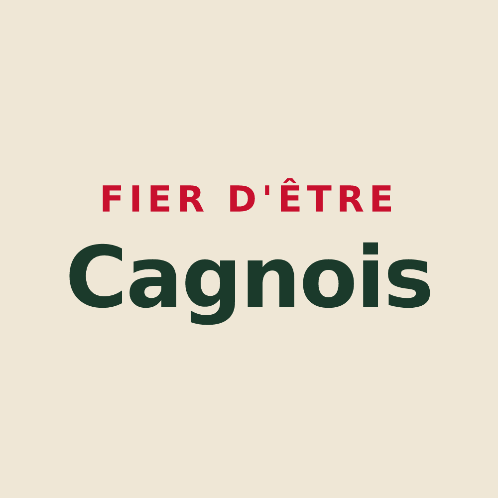 Tote bag « Fier d'être Cagnois » — design pour Cagnes-sur-Mer