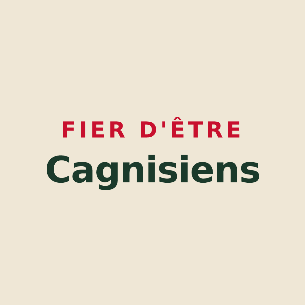 Tote bag « Fier d'être Cagnisiens » — design pour Cagny