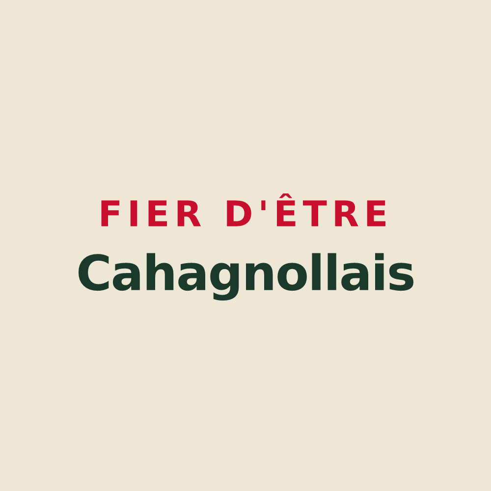 Tote bag « Fier d'être Cahagnollais » — design pour Cahagnolles