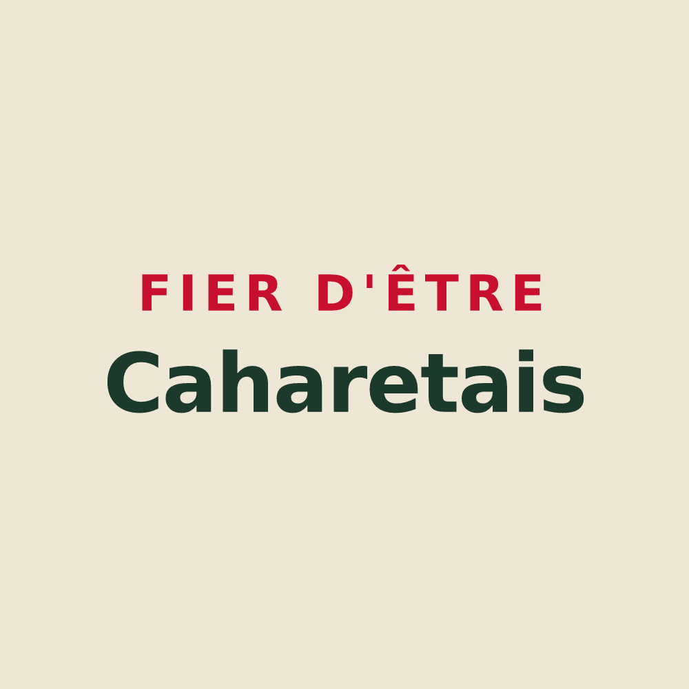 Tote bag « Fier d'être Caharetais » — design pour Caharet