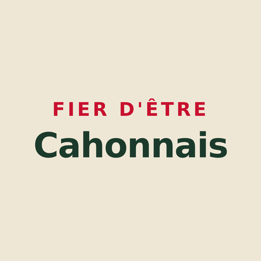 Tote bag « Fier d'être Cahonnais » — design pour Cahon