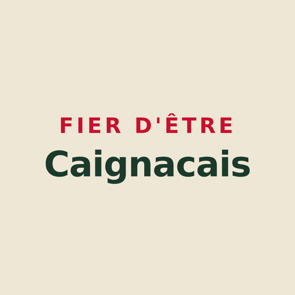 Tote bag « Fier d'être Caignacais » — design pour Caignac